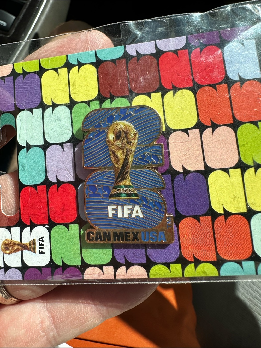 2026 World Cup Collectible Enamel Pin - Blue/Gold FIFA